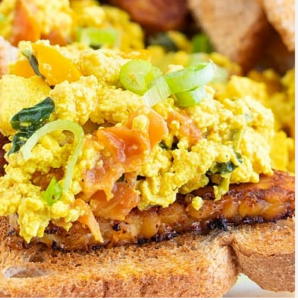 vegan tofu scramble recipe with peppers, tomatoes and spinach the best foods for wrestlers